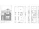 An architectural plan illustrating the front elevation of the house with brick and siding at 460 Reflection Dr # 21, Stockbridge, GA 30281