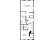 Floor 3: Primary bed, bath, laundry, WIC, hall, bed and bath layout at 661 Village Field Nw Ct, Suwanee, GA 30024