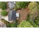 Aerial view of backyard with mature trees at 3607 Anna Nw Ln, Kennesaw, GA 30144