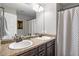 The bathroom features a double vanity and granite countertops at 4103 Mars Bay # 25, Acworth, GA 30101