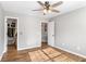 Empty bedroom has a walk-in closet at 4103 Mars Bay # 25, Acworth, GA 30101