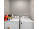 The laundry room is equiped with a washing machine and dryer at 4103 Mars Bay # 25, Acworth, GA 30101