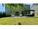 Spacious backyard featuring a hot tub, outdoor seating, and a well-maintained lawn at 109 Red Fox Dr, Dallas, GA 30157