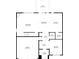 Detailed first-floor plan with dimensions showing the living room, kitchen, garage, and more at 109 Red Fox Dr, Dallas, GA 30157