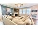 Comfortable living area with a fireplace and a large sectional sofa at 109 Red Fox Dr, Dallas, GA 30157