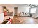 Well-lit playroom features hardwood floors, neutral walls, and furniture at 109 Red Fox Dr, Dallas, GA 30157