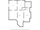 Basement floor plan featuring room divisions and a utility area for a comprehensive home layout at 1336 Amberwood Dr, Woodstock, GA 30189