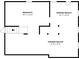 Basement floor plan with an unfinished space and storage areas, offering potential for customization at 2311 Cherry Blossom Sw Dr, Atlanta, GA 30331