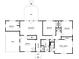 Detailed floor plan showcasing the layout of the home, including bedrooms, living room, and kitchen at 2311 Cherry Blossom Sw Dr, Atlanta, GA 30331