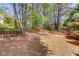 Large backyard surrounded by mature trees and nature creating a private outdoor space at 3095 Willow Park Dr, Dacula, GA 30019