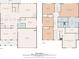 Combined floorplans showing the layout of both floors of the house at 450 Hammersmith Dr, Suwanee, GA 30024