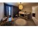 A bedroom featuring a unique bunk bed, playful decor, and a cozy carpet at 1132 Red Bud Cir, Villa Rica, GA 30180