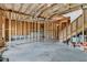 Unfinished basement with wood framing, ready for customization at 2201 Old Dallas Sw Rd, Marietta, GA 30064