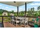 Covered deck with seating area offering views of the yard and surroundings at 2201 Old Dallas Sw Rd, Marietta, GA 30064