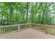 Inviting outdoor deck overlooking a lush green backyard with mature trees at 3460 Wycherly Ne Ct, Brookhaven, GA 30319