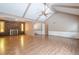 Open living room with brick fireplace at 554 Cana Of Galilee Ct, Tucker, GA 30084