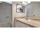 Bathroom featuring marbled countertop and full shower at 2302 Colonial Ne Dr, Brookhaven, GA 30319