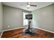 Bedroom featuring hardwood floors and space for exercise at 2302 Colonial Ne Dr, Brookhaven, GA 30319