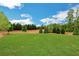 Expansive grassy backyard bordered by mature trees, offering privacy and a sense of natural beauty at 4240 Spring Ridge Dr, Cumming, GA 30028