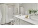 Bathroom with a shower/tub combo, toilet, and a vanity at 4240 Spring Rdg, Cumming, GA 30028
