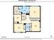 Second floor plan featuring bedrooms, bathrooms, closets, laundry, and hall in 1341 square feet at 4240 Spring Ridge Dr, Cumming, GA 30028