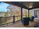 Inviting back porch with comfortable seating and scenic views of the surrounding landscape at 4370 Freys Farm Nw Ln, Kennesaw, GA 30152