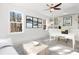 Office with bright light, built-in shelves, and a view to outside at 4370 Freys Farm Nw Ln, Kennesaw, GA 30152