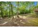 A large and private back yard is surrounded by mature trees at 4614 Riveredge Cv, Snellville, GA 30039