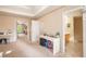 Spacious main bedroom with a view of the bathroom and bonus room at 4614 Riveredge Cv, Snellville, GA 30039