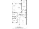 Detailed floor plan showcasing layout of rooms, including living, dining, kitchen, bedrooms, and garage at 503 Forest Ln, Canton, GA 30114