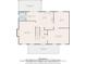 Detailed floor plan showcasing the layout of the home including living room, kitchen, and screened porch at 3876 Winners Ct, Marietta, GA 30062