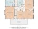 Floorplan showing layout of upper floor featuring four bedrooms, two bathrooms and an upper porch at 3876 Winners Ct, Marietta, GA 30062