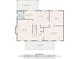 Floor plan of the main level featuring living areas, kitchen, office, and front porch at 3876 Winners Ct, Marietta, GA 30062