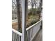 View from the back porch overlooking the landscaped yard and surrounding greenery at 3876 Winners Ct, Marietta, GA 30062