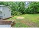 Lush backyard with tiered brick accents for a relaxing outdoor space at 270 Hunt Ridge Dr, Stockbridge, GA 30281