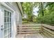 Back deck featuring beautiful view of the backyard, green trees and ample sunlight at 270 Hunt Ridge Dr, Stockbridge, GA 30281