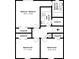 Detailed second floor plan showcasing the layout of the home's bedrooms and bathrooms at 270 Hunt Ridge Dr, Stockbridge, GA 30281