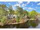 Water view showcasing the house nestled among trees, offering a private and serene setting at 1141 Ragley Hall Ne Rd, Brookhaven, GA 30319