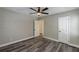 Spacious bedroom featuring wood-look floors and fresh paint, offering a serene retreat at 1050 N Carter Rd, Decatur, GA 30030