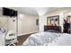 Neutral-toned main bedroom with simple decor and walk-in closet at 164 Chickasaw Ln, Austell, GA 30168