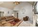 Cozy living room with fireplace and ample seating at 3855 Greenside Ct, Dacula, GA 30019