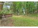 Large backyard features lush green grass and a deck, perfect for outdoor enjoyment at 3406 Jackson Dr, Decatur, GA 30032