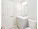 This bathroom is designed with a modern vanity and fixtures, featuring a clean design at 429 Landers Dr, Mableton, GA 30126