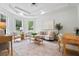 Comfortable living room with lots of natural light, stylish furnishings, and trey ceilings at 1749 Patriots Nw Way, Kennesaw, GA 30152