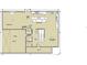 First floor layout featuring an open kitchen and dining area, Gathering room, and garage at 2870 Willow Wisp Way, Cumming, GA 30040