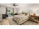 Cozy bedroom with a walk-out patio, featuring neutral tones and ample natural light at 5250 Chemin De Vie, Atlanta, GA 30342