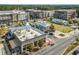 Charming neighborhood with storefronts, apartments, and town green at 427 Burton Dr, Alpharetta, GA 30009
