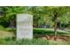 Ansley Park neighborhood sign with mature trees and lush greenery at 470 Ansley Walk Ne Ter, Atlanta, GA 30309