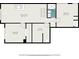 Basement floorplan features two bedrooms, a bathroom, utility room and a Gathering room at 1022 Mariners Ct, Stone Mountain, GA 30083