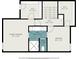 Upstairs floorplan features primary bedroom and a second bedroom, each with its own bathroom at 1022 Mariners Ct, Stone Mountain, GA 30083